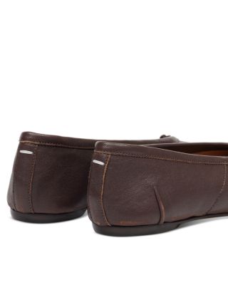 Women's Tabi Leather Ballerina Flats  