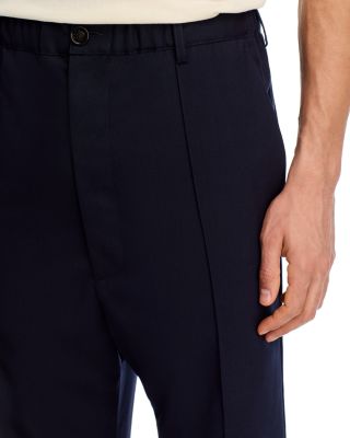 Regular Fit Flared Wool Pants