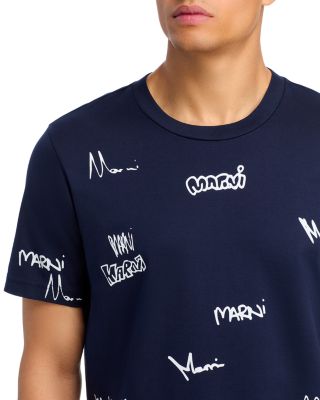 Regular Fit Allover Logo Tee