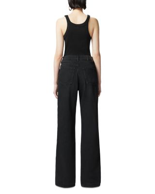 Wanda Wide Leg Jeans in Limo Black