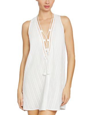 Michel Lace Up Tunic Dress