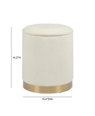  Zoe Round Storage Ottoman