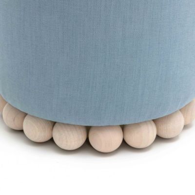 Dex Upcycled Fabric Ottoman