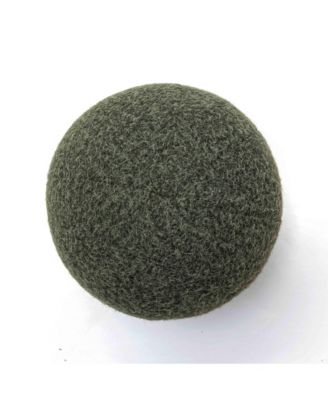 Boba Long Faux Mohair 9" Ball Pillow