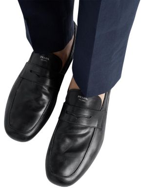靴 Prada archive Loafer leather shoes Prada Archive 90s Prada Vibram Sole Square Toe MENS (NO