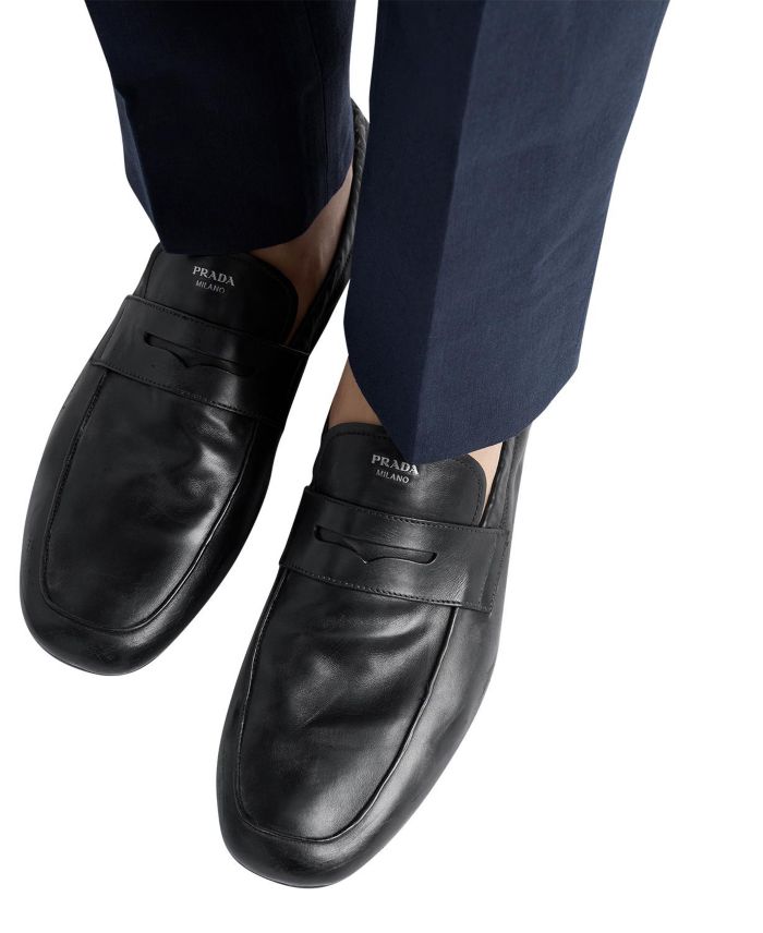 Men's Shuffle Antiqued Leather Loafers