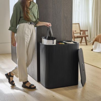 Tota Trio Luxe 90-liter Bamboo Laundry Separation Basket