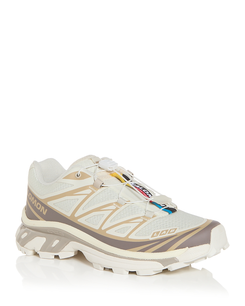 Salomon Fabric Xt-6 Sneakers Mesh Panels In Neutral