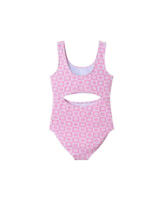 Girls' Smiley One Piece Swim Suit - Big Kid
