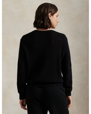 Polo Bear Cotton Crewneck Sweater