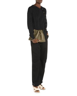 Dustbag Intrecciato Leather Shoulder Bag