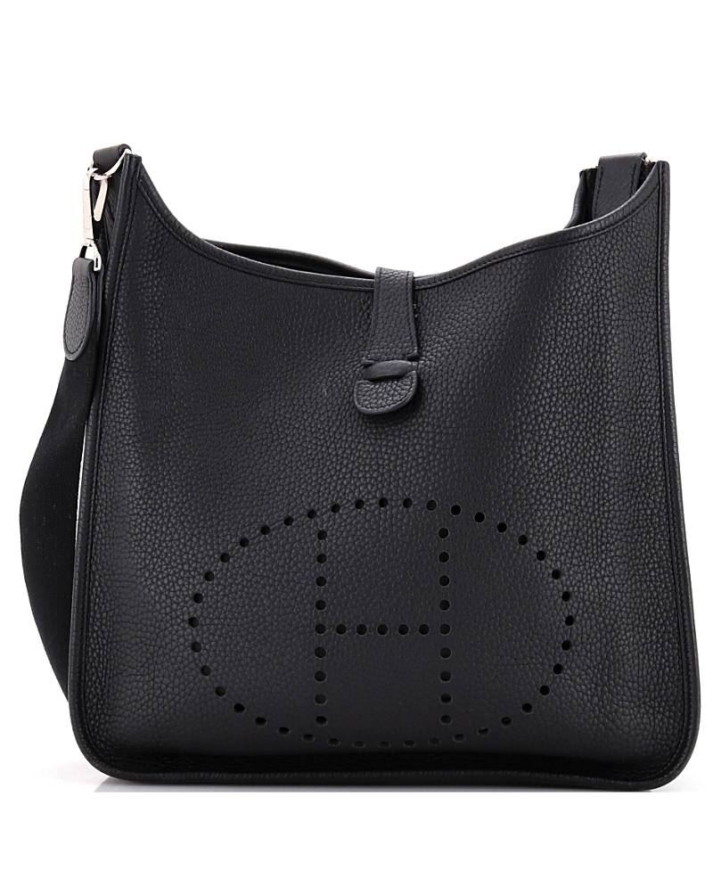 Pre-owned Pre-owned Hermes Hermes Gm Evelyne Bag Gen Ii Clemence In Black