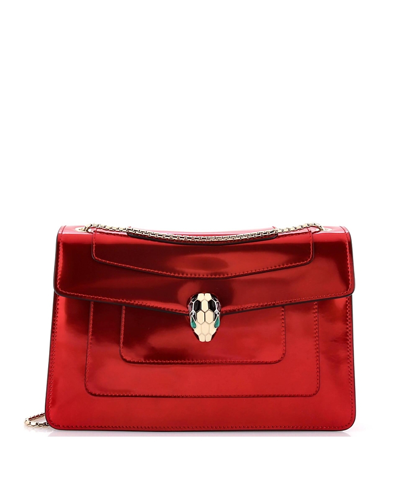 Pre-owned Pre-owned Bvlgari Bvlgari Medium Serpenti Forever Shoulder Bag Patent