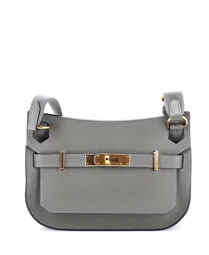 Pre-owned Pre-owned Hermes Hermes Mini Jypsiere Bag Evercolor In Gray