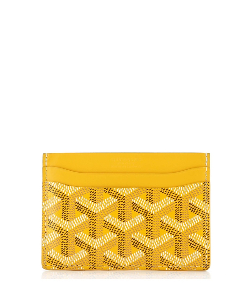 Pre-owned Pre-owned Goyard Goyard Saint Sulpice Card Holder Coated Canvas