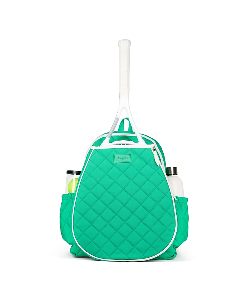 Ame & Lulu Game On Tennis Quilted Backpack In Green