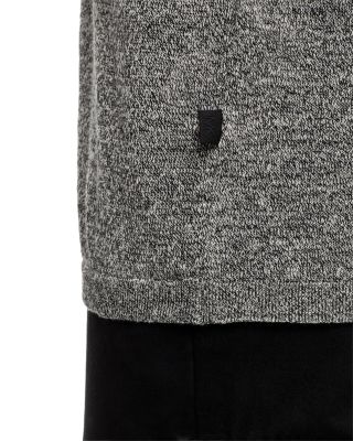 Mouline Short Sleeved Linen Blend Crewneck Tee  