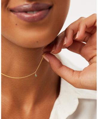 Solid Gold - Birthstone Necklace