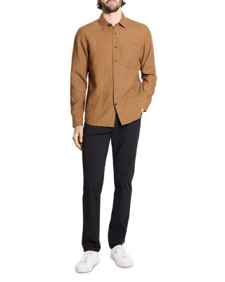  Irving Long Sleeve Linen Shirt in Summer Stripe