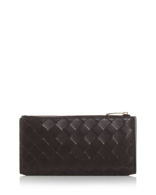 Andiamo Intrecciato Leather Long Wallet
