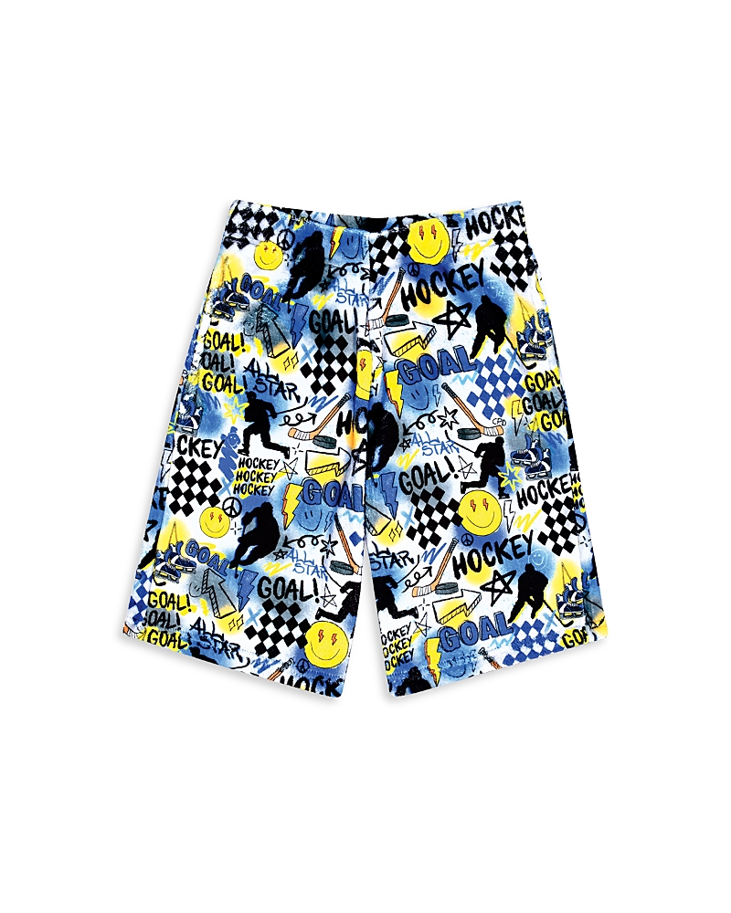Iscream Boys' Corey Paige Hockey Plush Board Shorts - Big Kid
