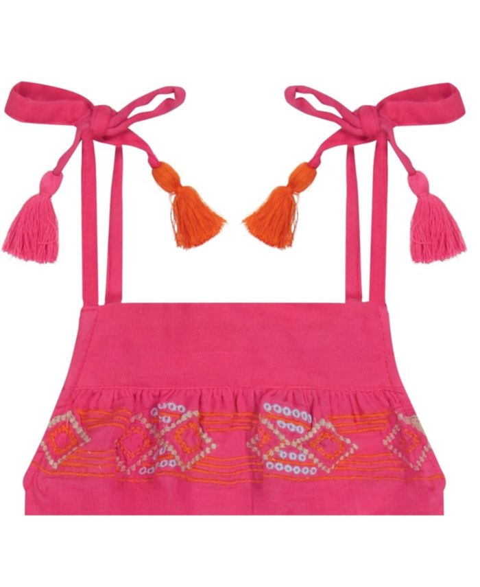 Girls' Inez Shoulder Tie Romper - Little Kid, Big Kid