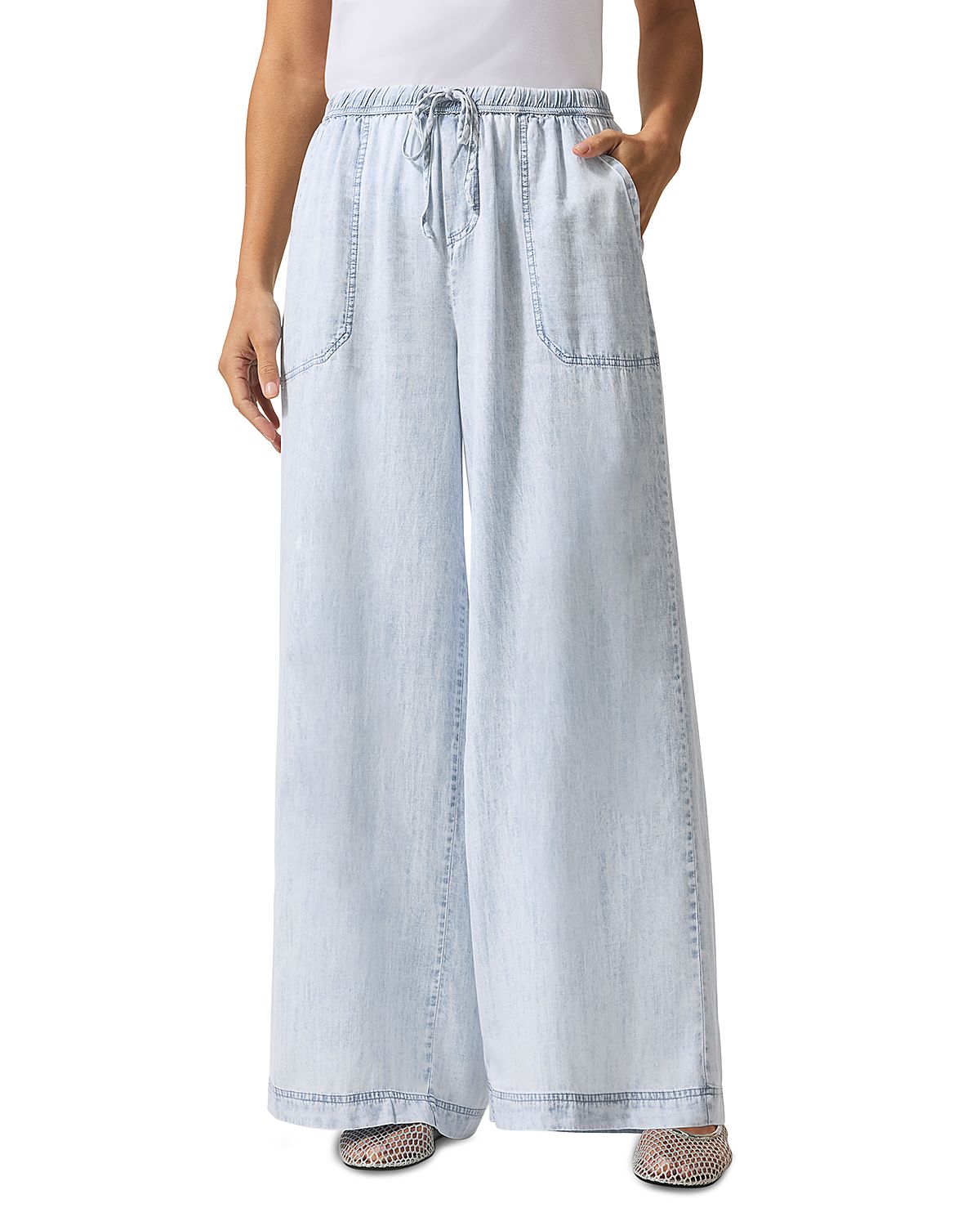 Splendid Angie Drawstring Palazzo Pants
