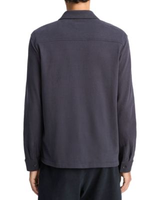 Sueded Jersey Button Front Shirt