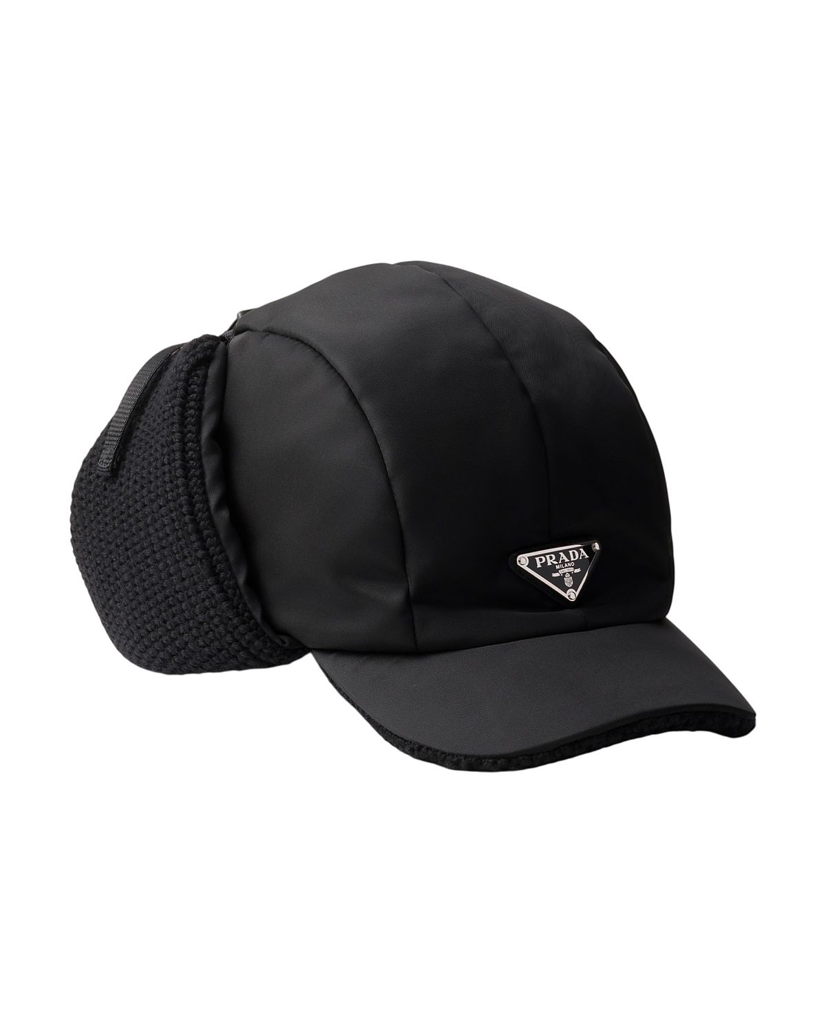 Prada Re-Nylon and Wool Trapper Hat