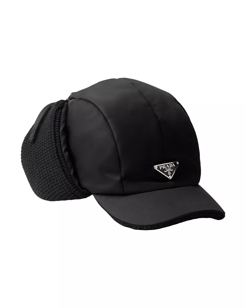 Prada Re-Nylon and Wool Trapper Hat