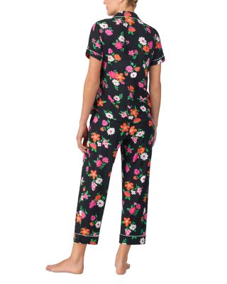 Short Sleeve Cropped Pajama Set
