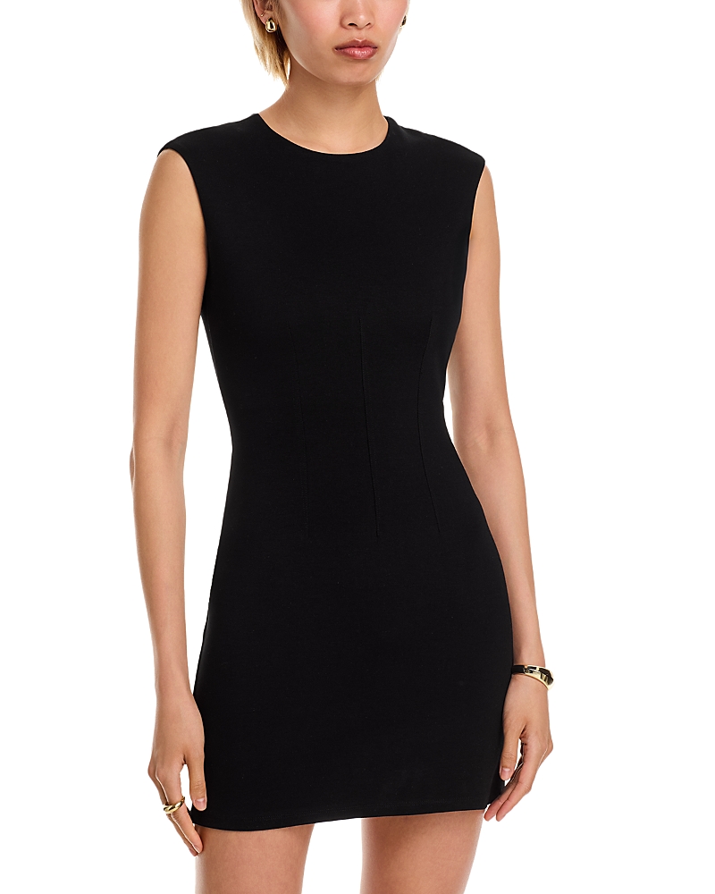 Aqua Ponte Seamed Mini Dress - Exclusive