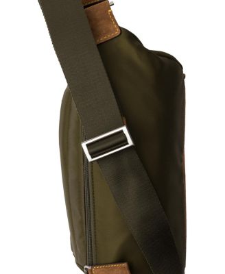 Small Re-Nylon And Suede Shoulder Bag