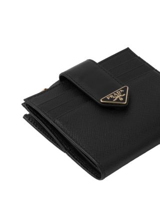 Small Saffiano And Smooth Leather Wallet
