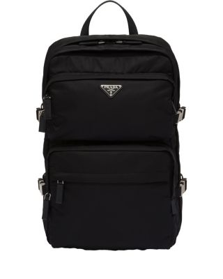 Re-Nylon and Saffiano Leather Backpack