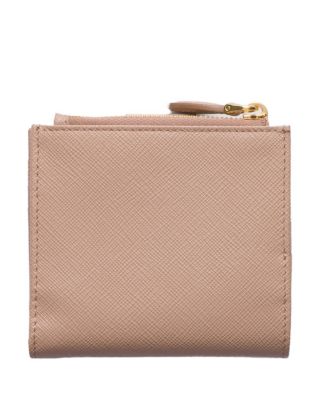 Small Saffiano And Smooth Leather Wallet