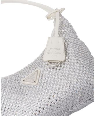 Prada Re-Edition Satin Mini-Bag with Crystals | Bloomingdale's