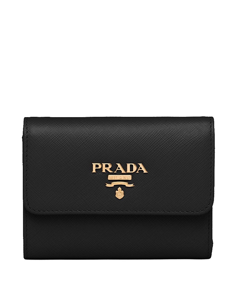 Prada Saffiano Finish Tri-fold Wallet