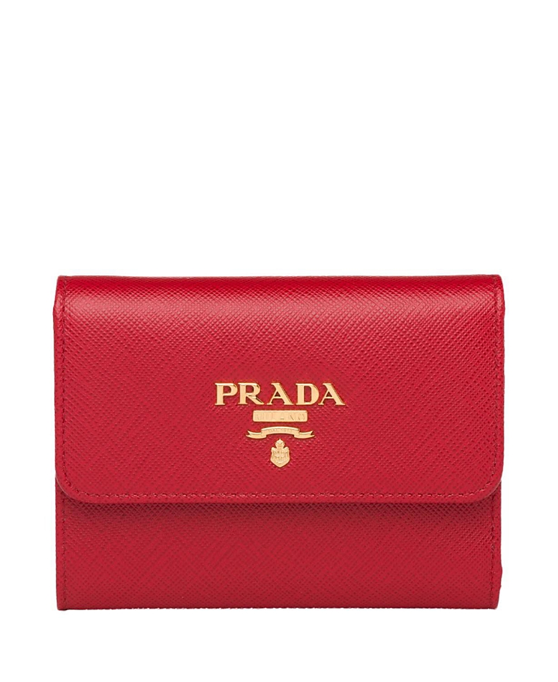 Prada Trifold Leather Wallet