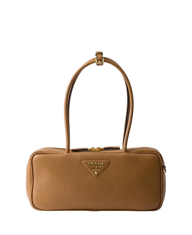Shop Prada Medium Leather Top-handle Bag