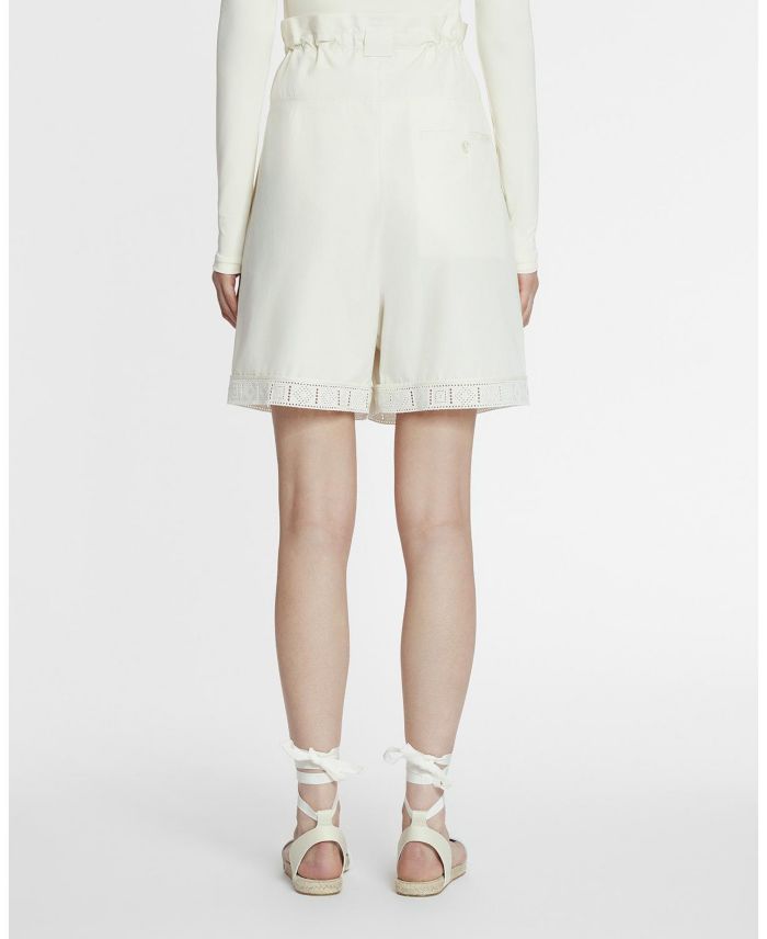 Women's Cotton Peplum Shorts