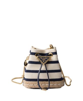 Prada - Striped Fabric Mini-Pouch