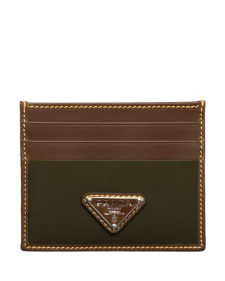 Re-Nylon and Leather Card Holder