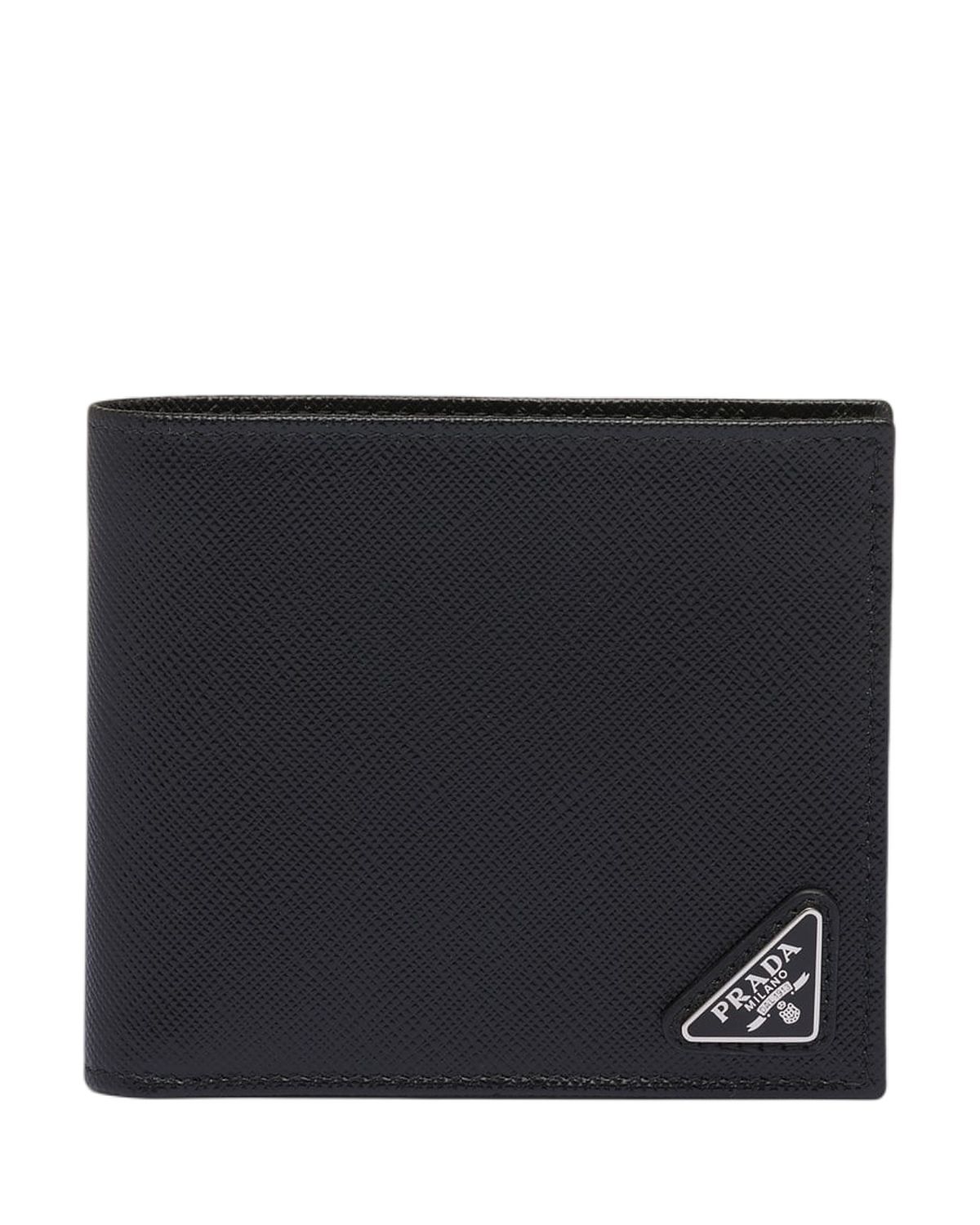 Prada Saffiano Leather Wallet With Coin Purse