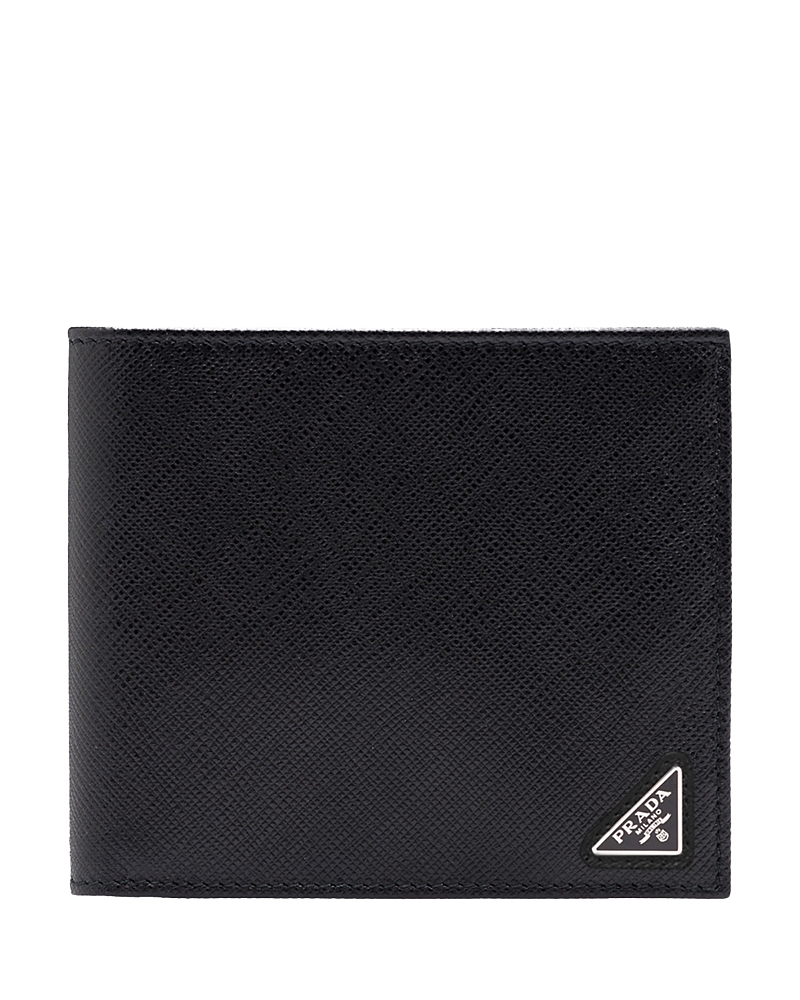 Prada Triangle Logo Saffiano Leather Wallet