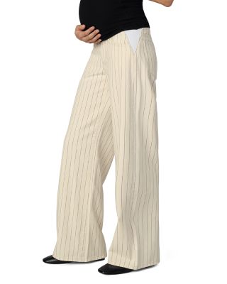 The Lou Lou Maternity Jeans in Natural Stripe