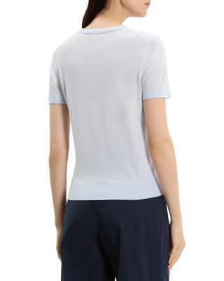 Lightweight Wool Short Sleeve Top
