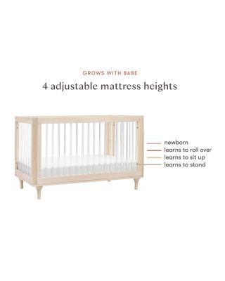 Lolly 3-in-1 Convertible Crib with Toddler Bed Conversion Kit