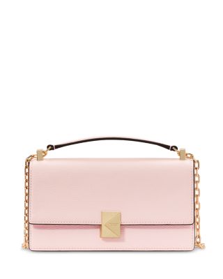 Deco Pebbled Leather Mini Flap Chain Crossbody