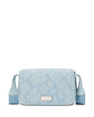 kate spade new york - Liv Printed Denim Small Flap Crossbody